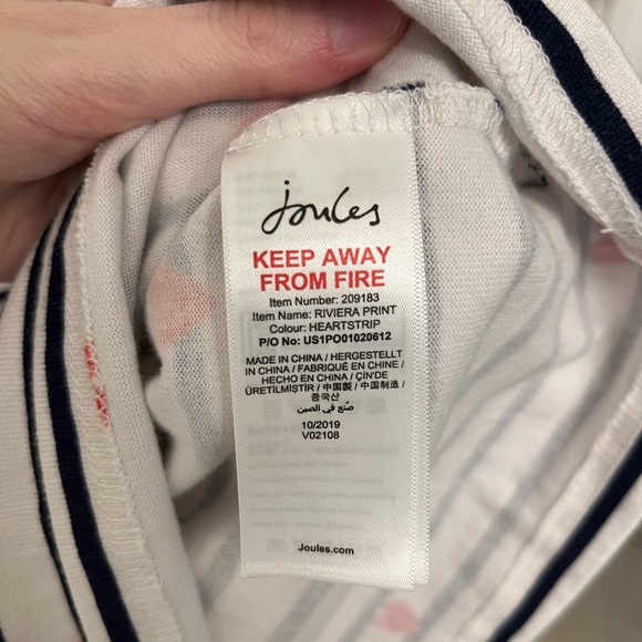 Like-New Joules Rivera Print Dress in Heart Stripe ♥️♥️♥️ - Picture 5 of 8